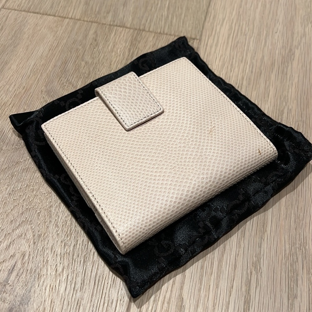 Gucci wallet in beige leather - Picture 5 of 12